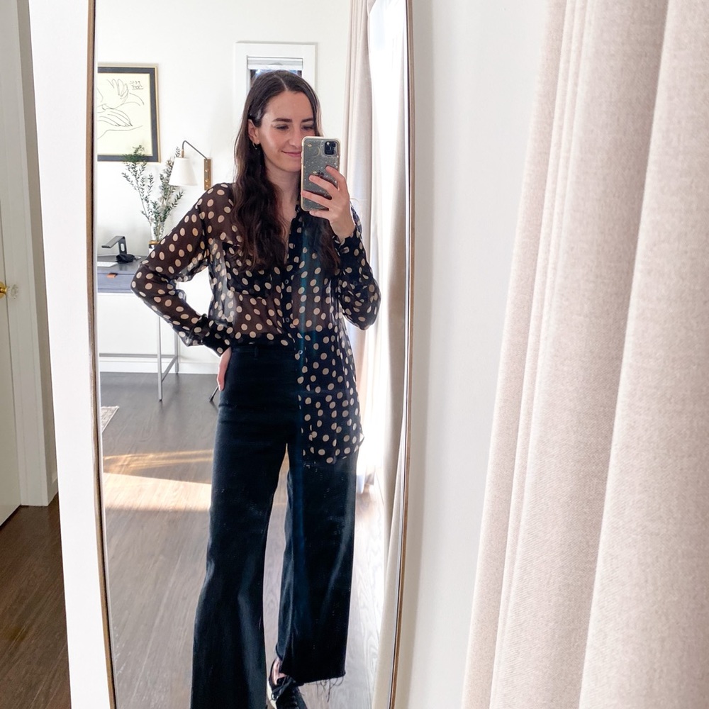 Equipment Femme Polka Dot Daddy Silk Blouse - Picture 5 of 6